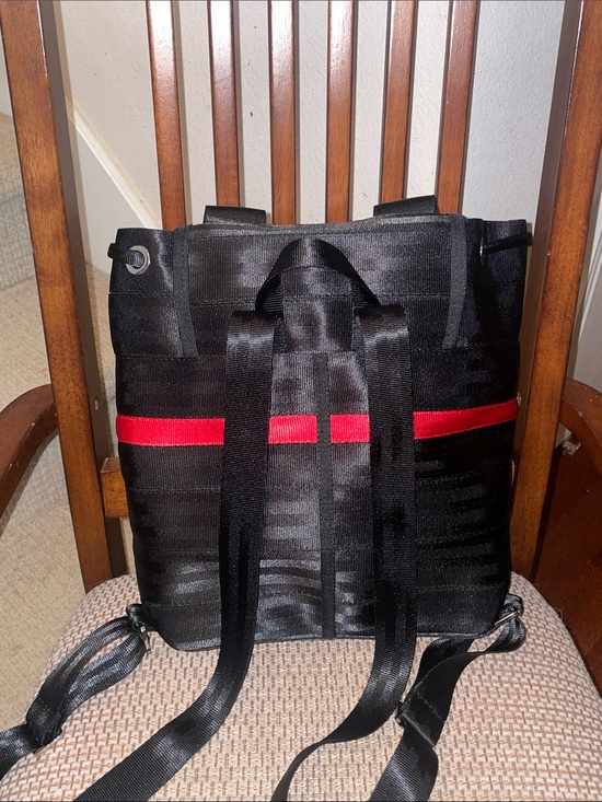 Harveys Best In Show Black Dog Face Tote Backpack with Red Accent main image 7